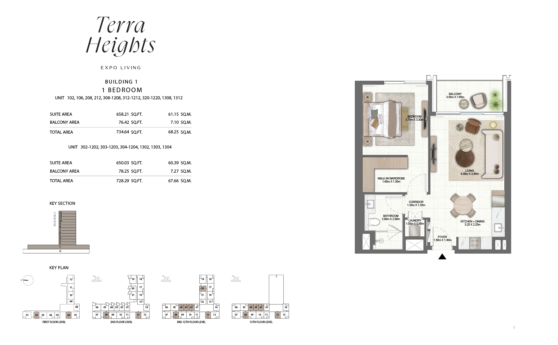 Emaar Terra Heights Expo Living floor plan 1