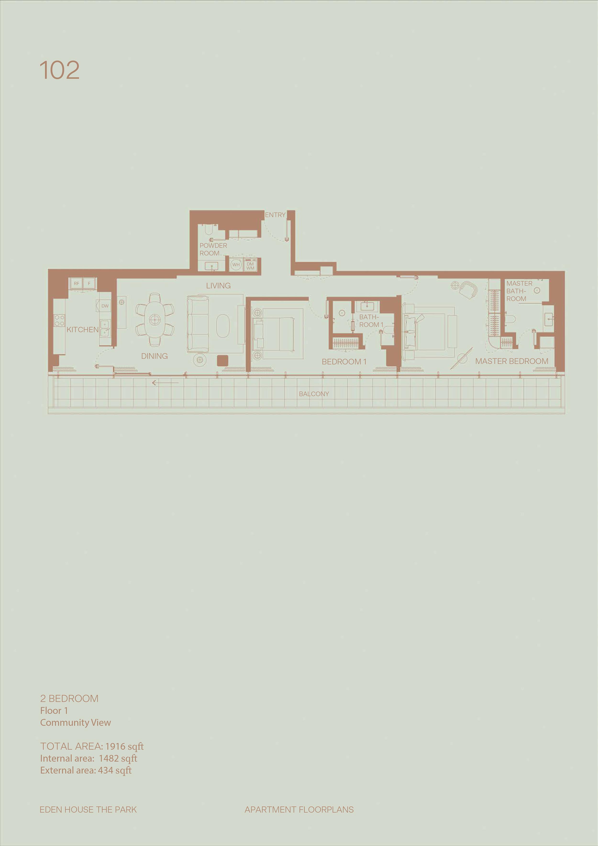 Eden House The Park floor plan 2