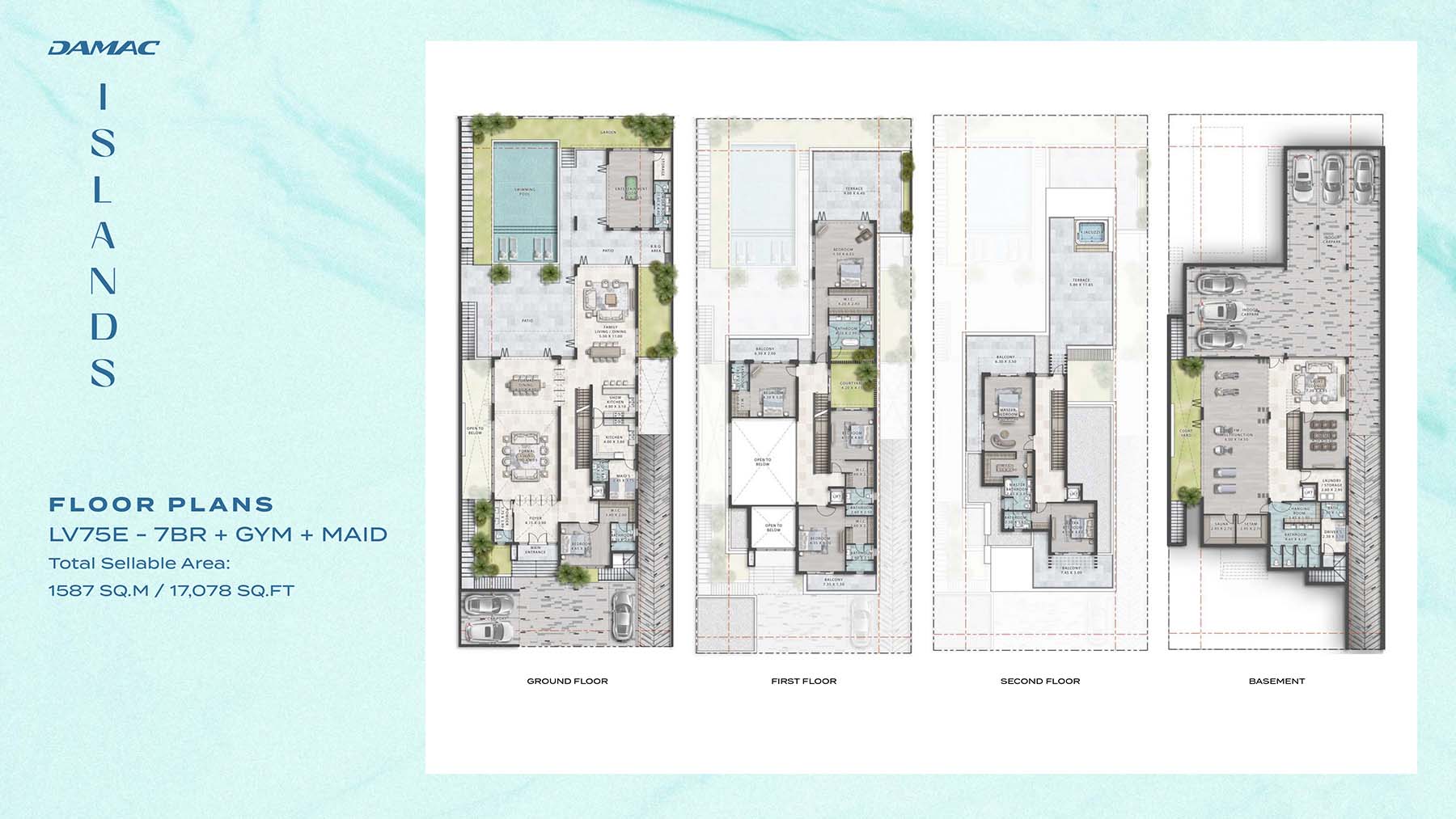 Bora Bora 2 at Damac Islands floor plan 4