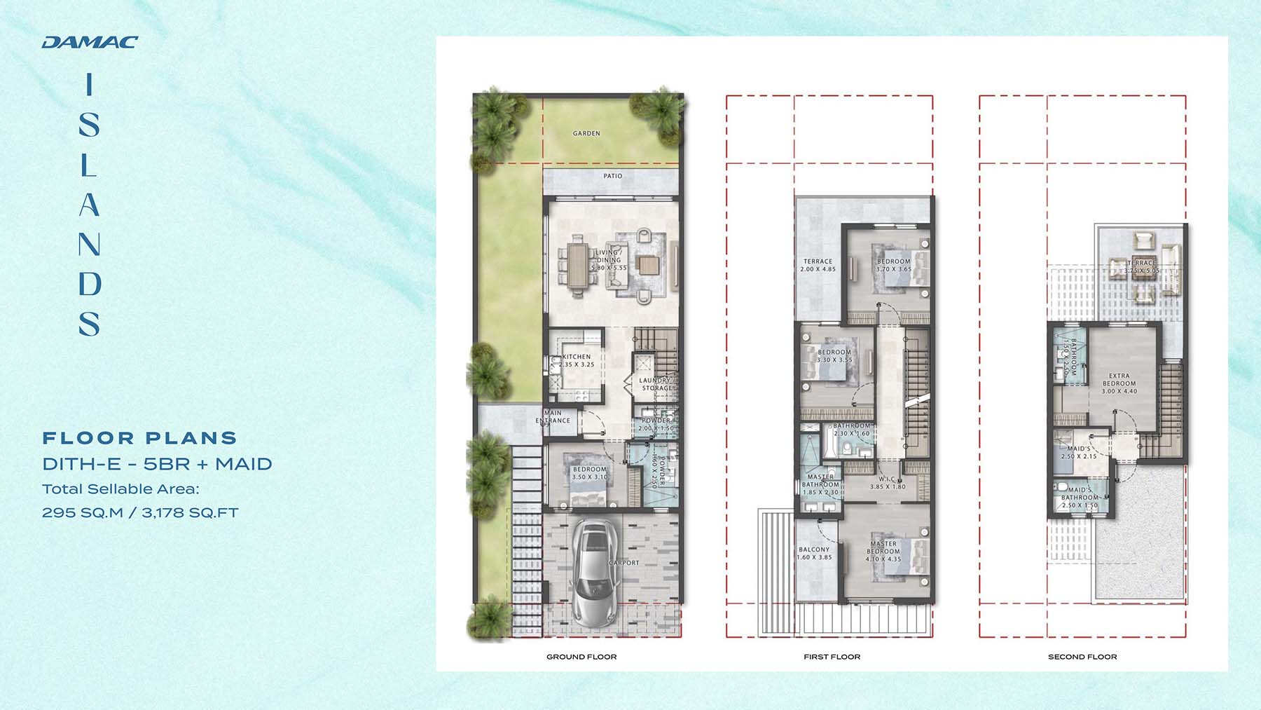 Bora Bora 2 at Damac Islands floor plan 2