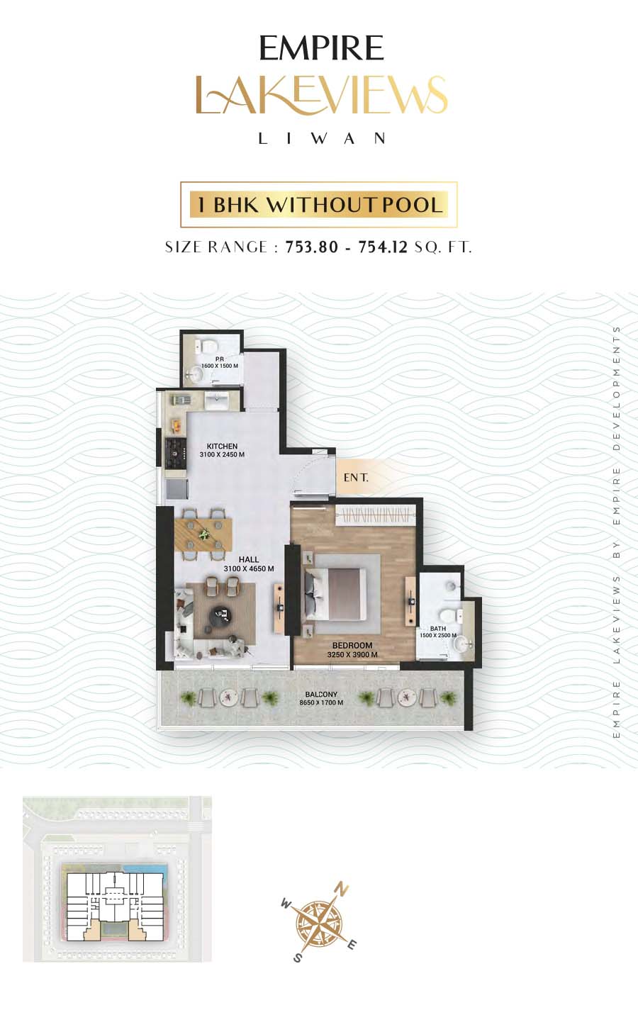 Empire Lakeviews floor plan 2