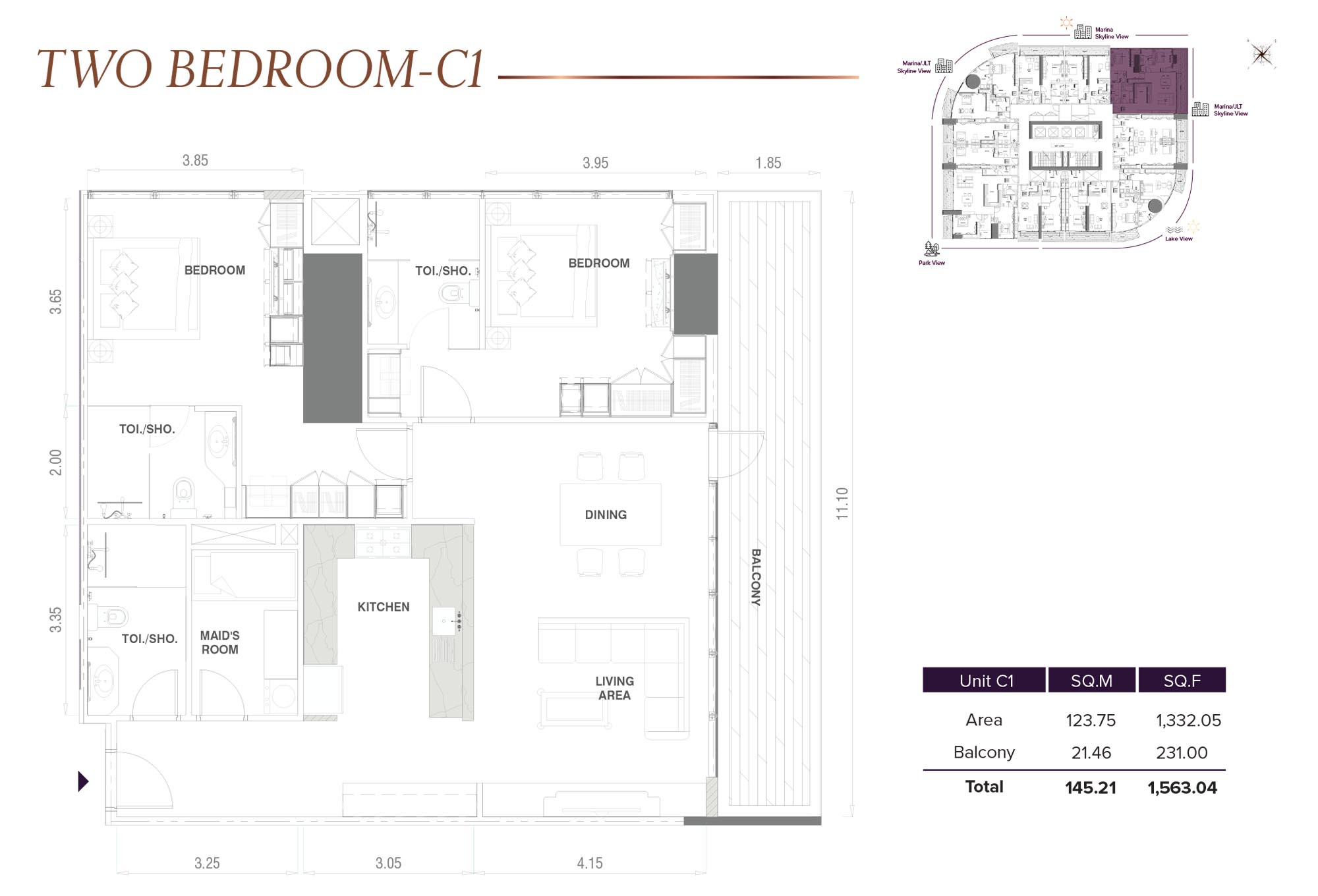 MBL Signature JLT floor plan 4