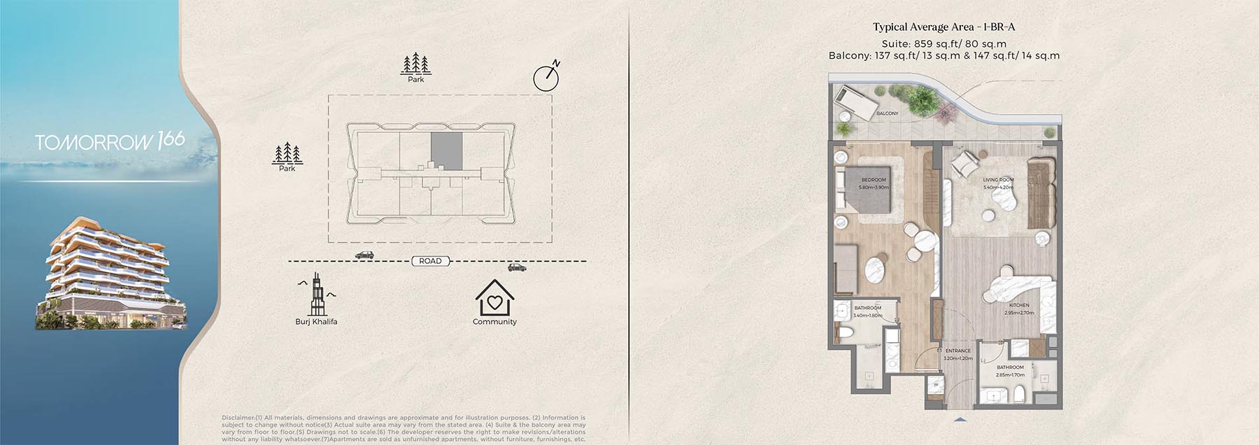 Tomorrow 166 at Dubai Islands floor plan 1