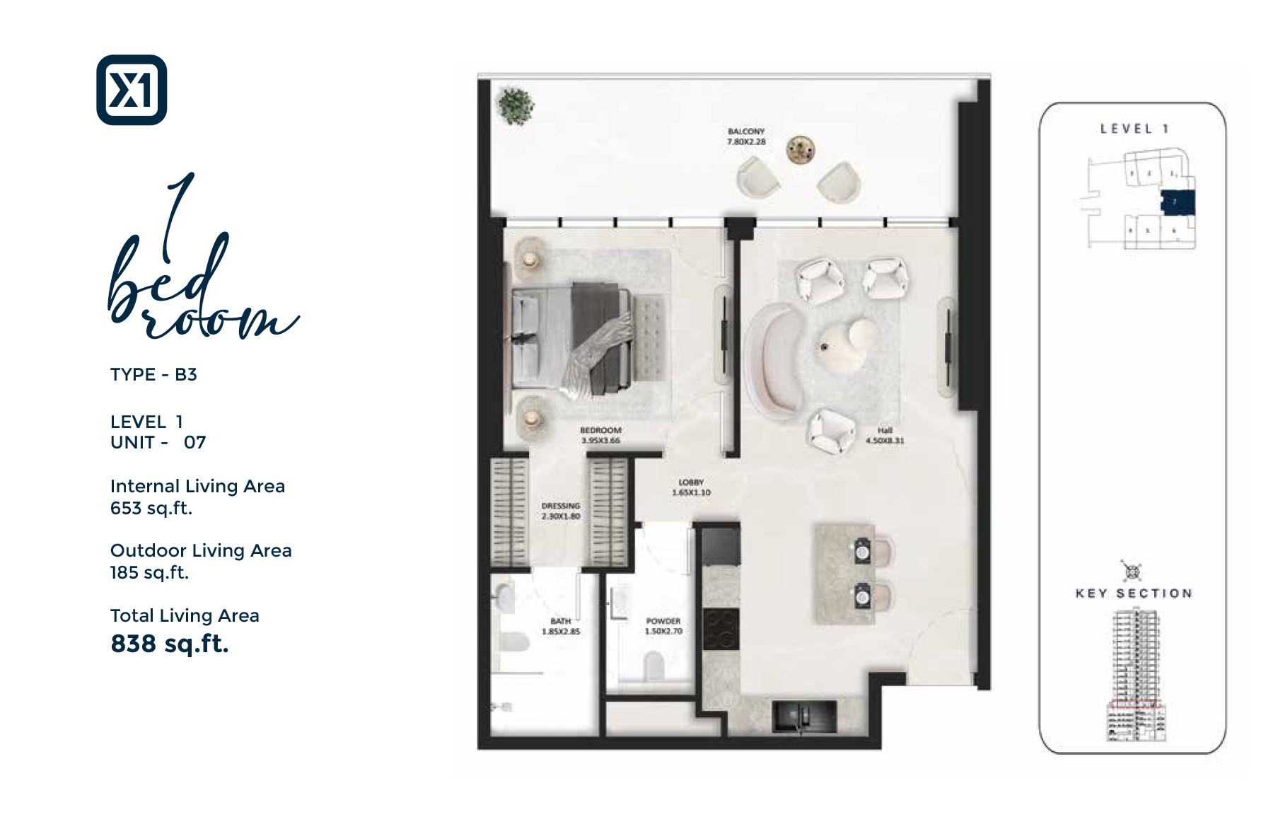 SquareX One at JVC floor plan 2