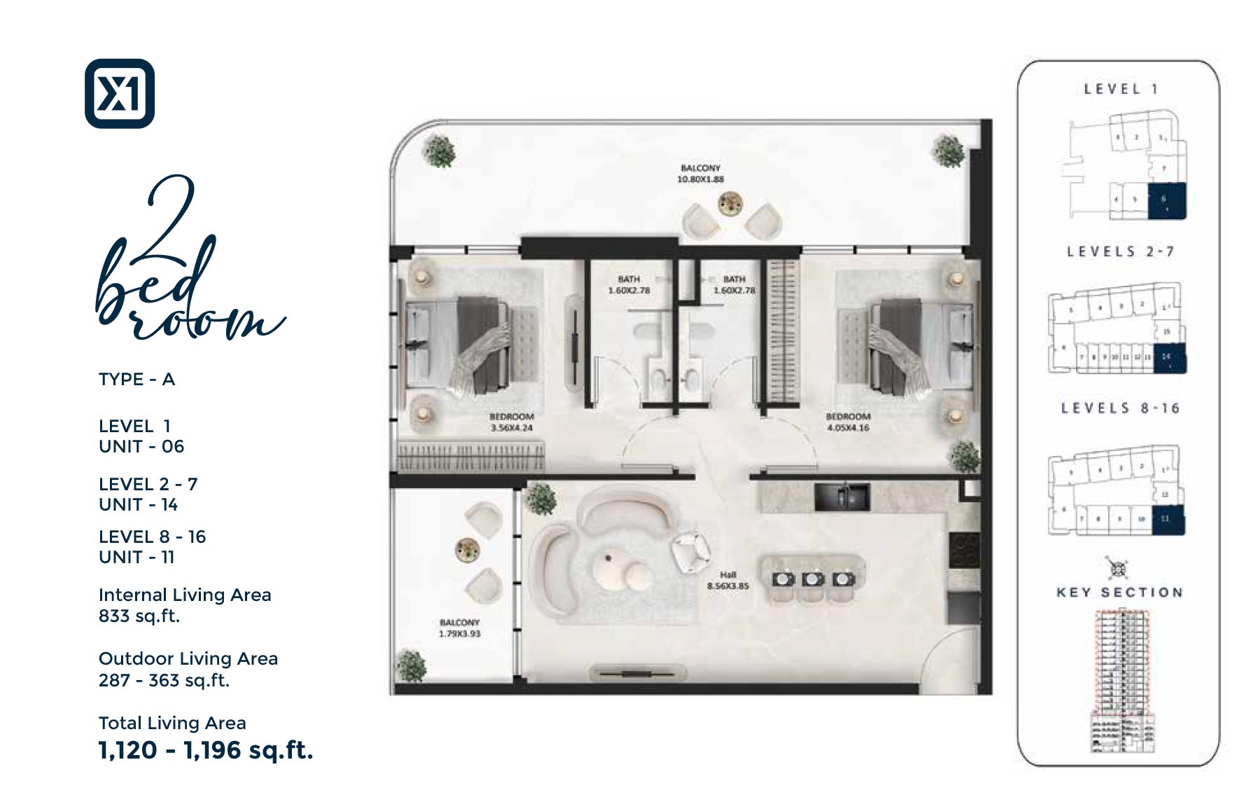 SquareX One at JVC floor plan 3