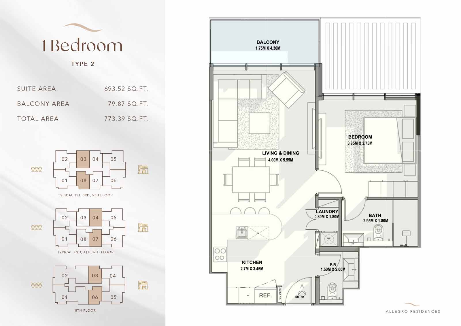 Allegro Residences at Dubai Islands floor plan 1