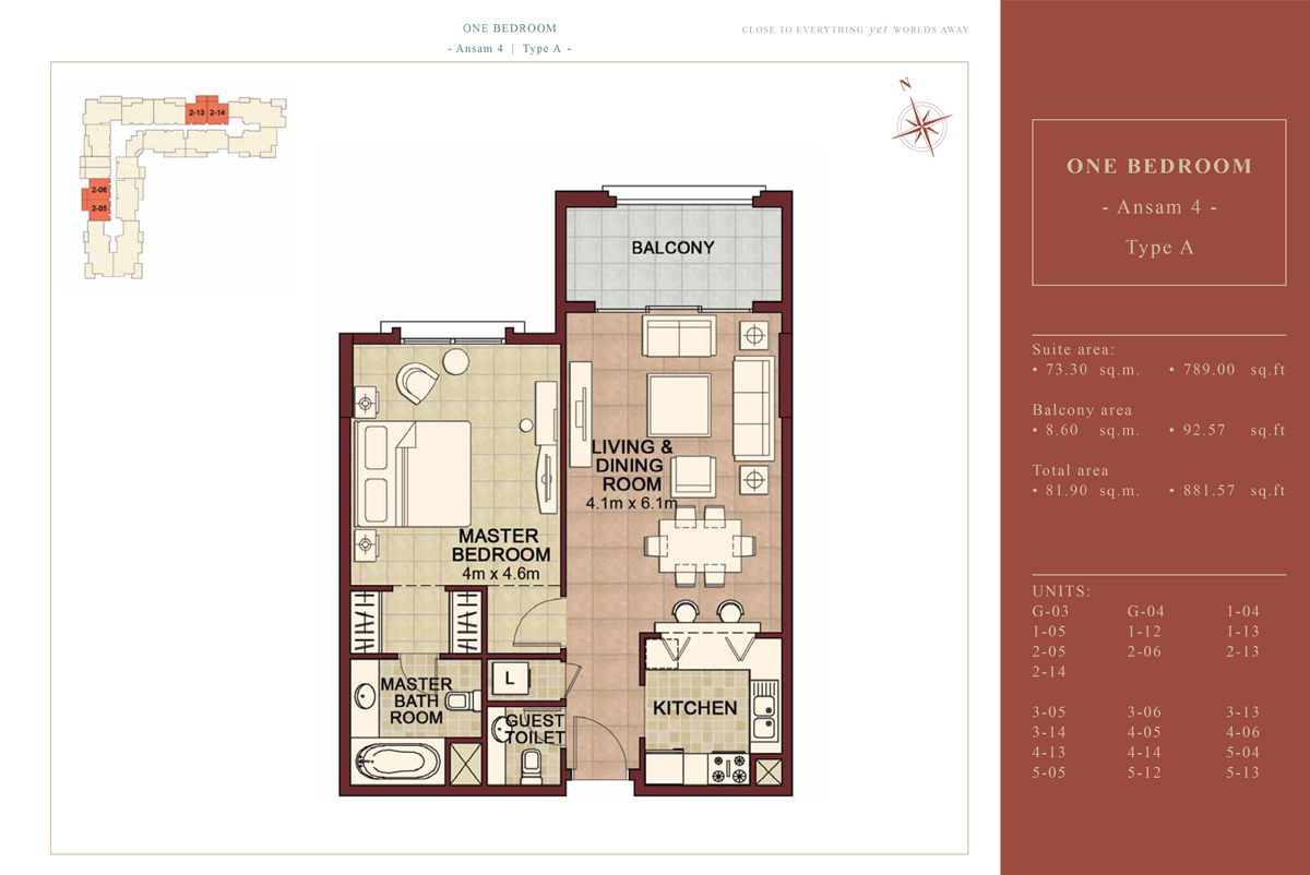 Ansam Yas Island floor plan 2