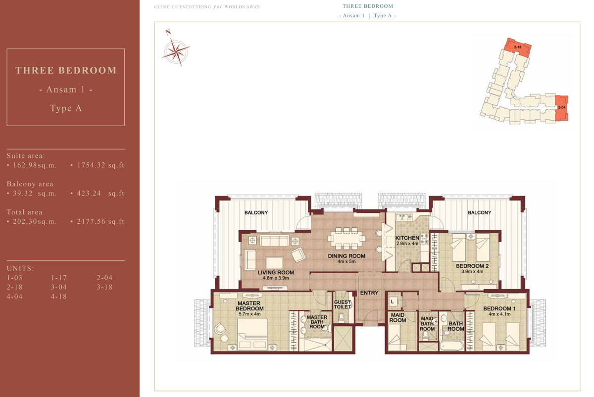 Ansam Yas Island floor plan 5