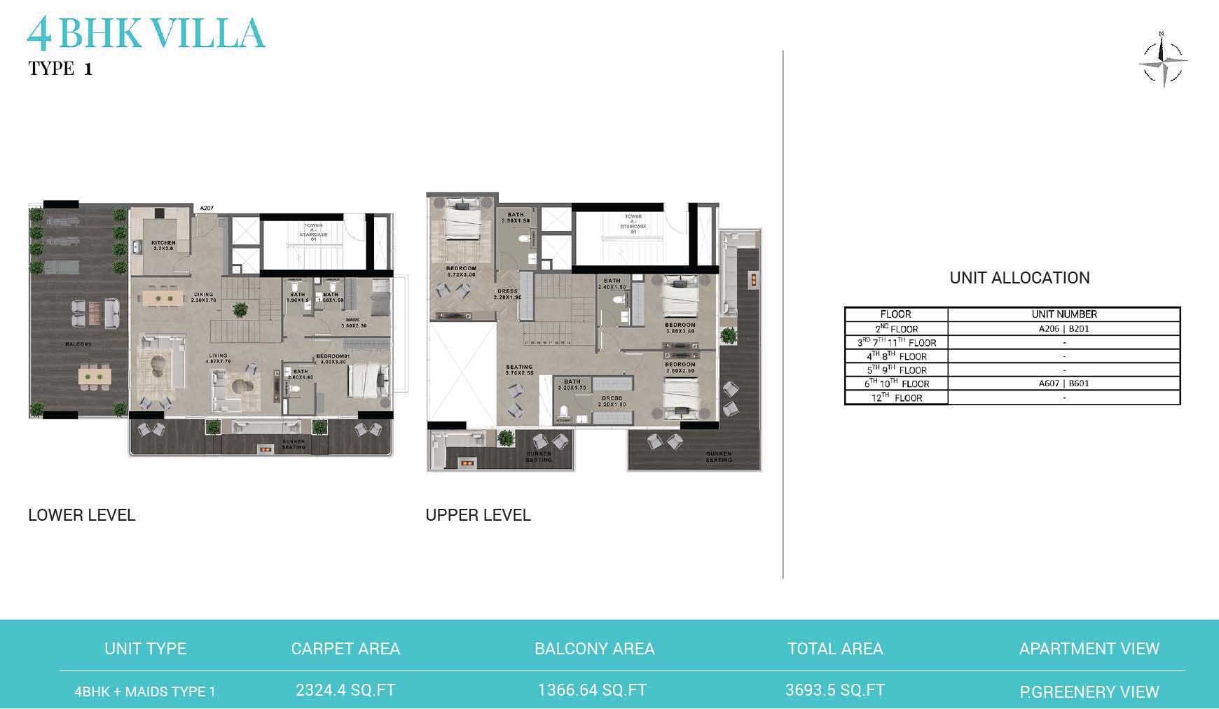 Reef 999 at Al Furjan floor plan 5