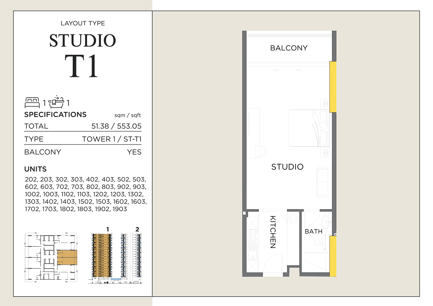 Royal Regency Suites at Business Bay floor plan 1