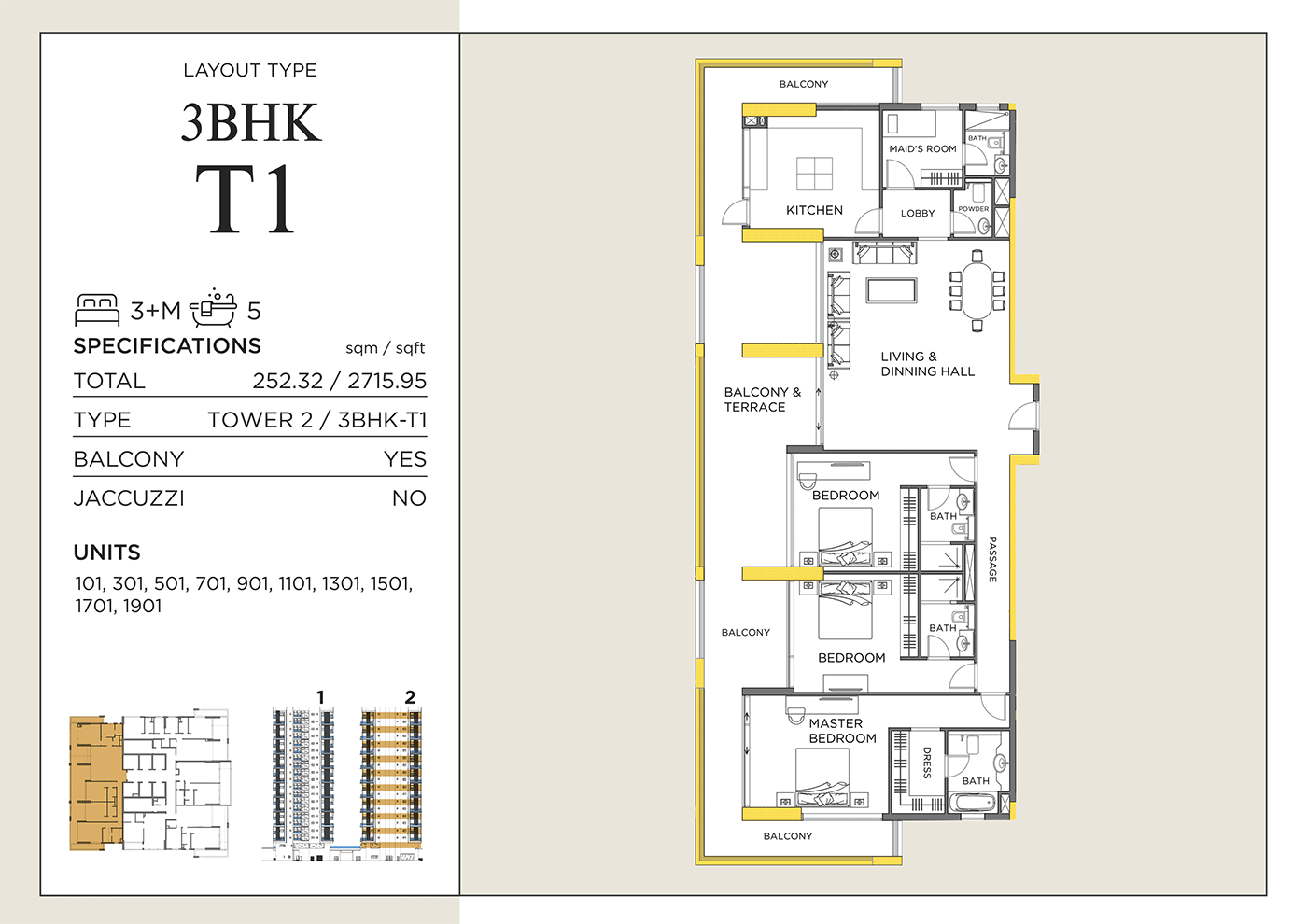 Royal Regency Suites at Business Bay floor plan 4