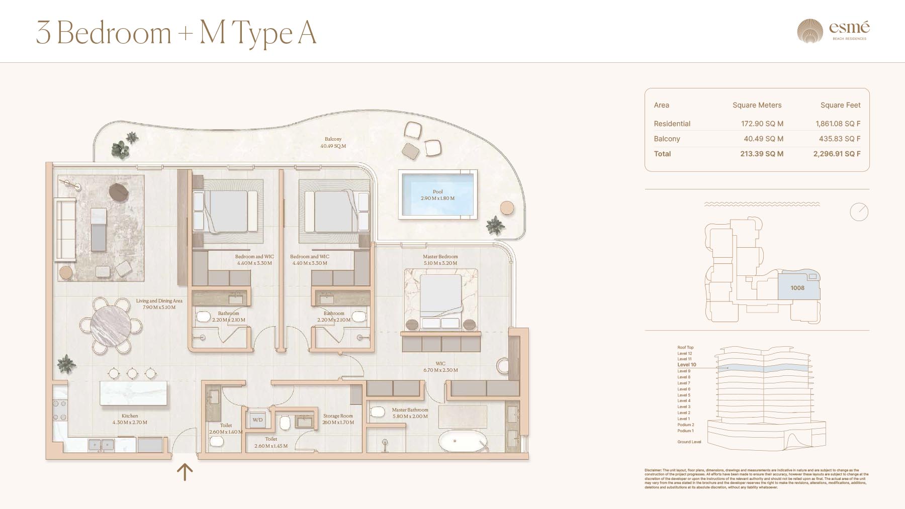 Esme Beach Residences floor plan 3