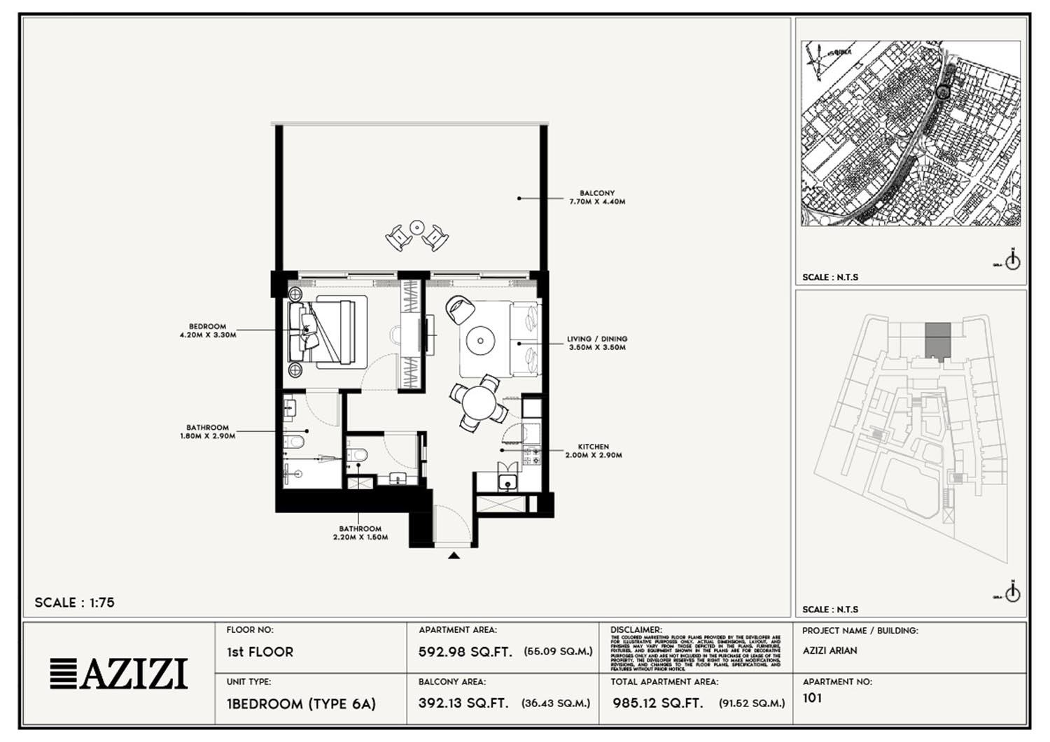 Azizi Arian floor plan 2