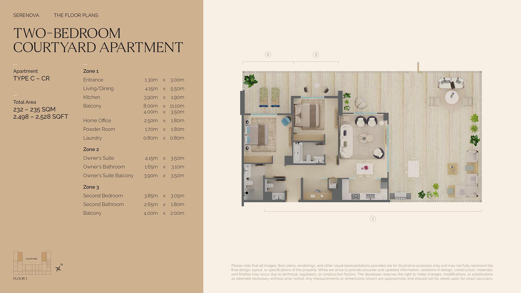 Serenova at Dubai Silicon Oasis floor plan 3