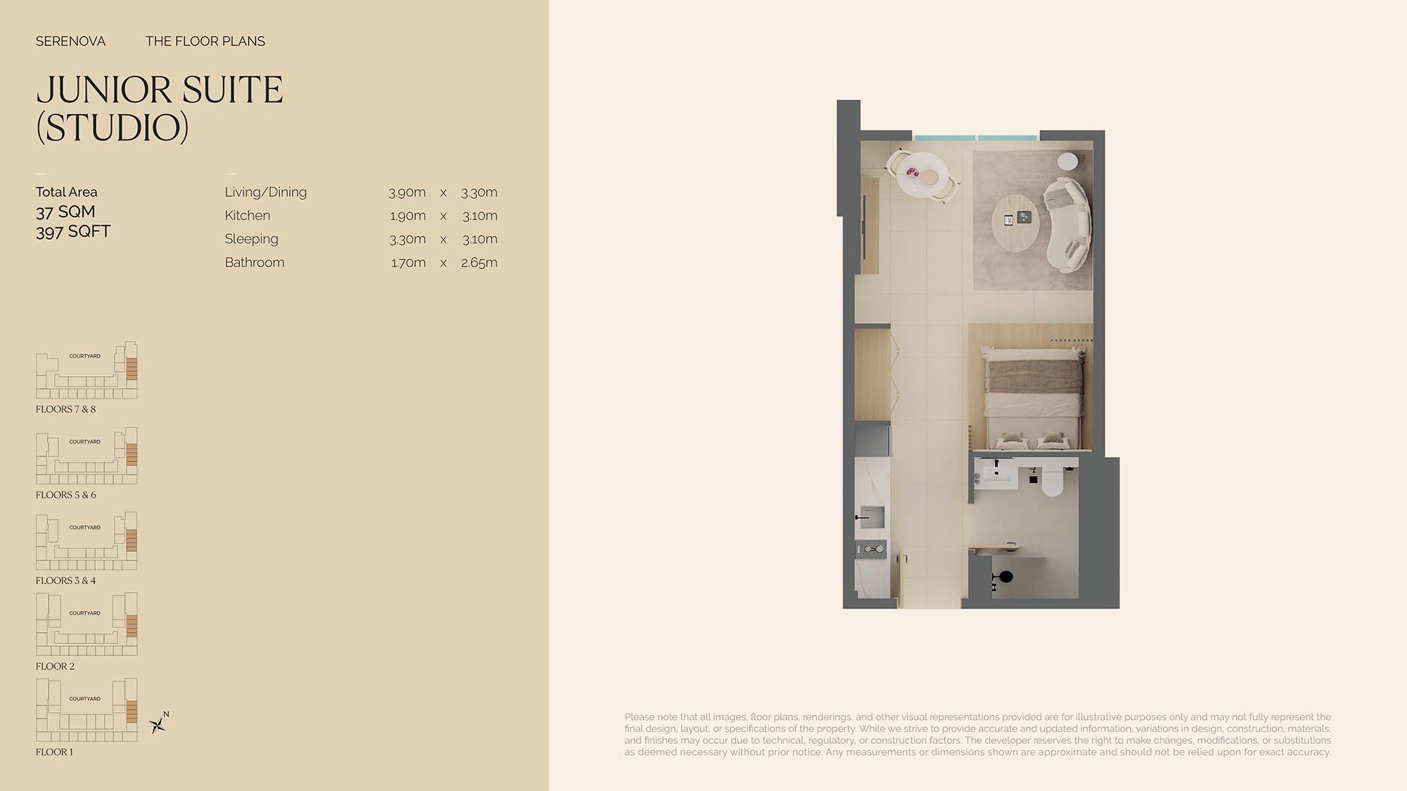 Serenova at Dubai Silicon Oasis floor plan 1