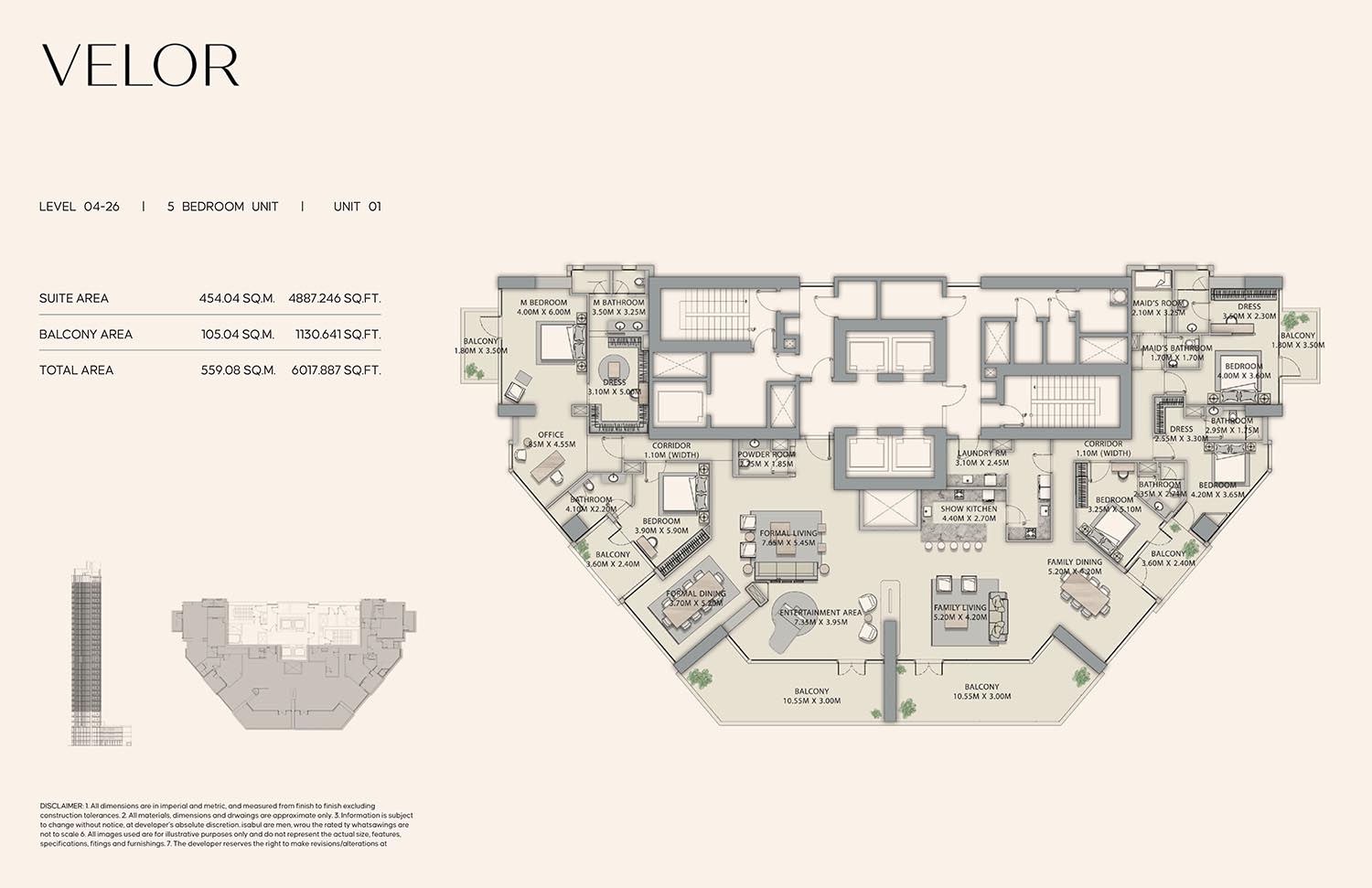 Velor Tower at Business Bay floor plan 2