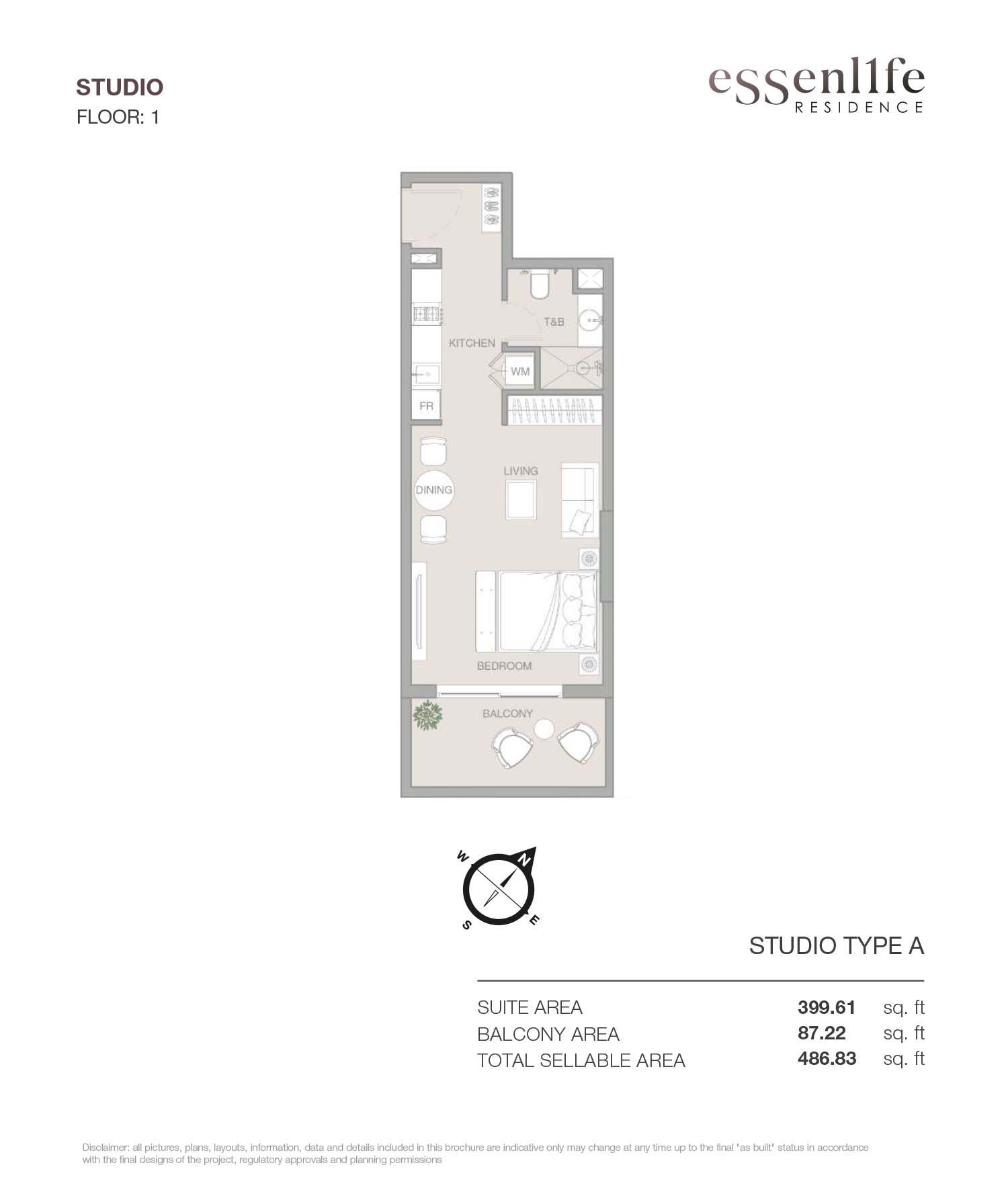Essenlife at JVT floor plan 1