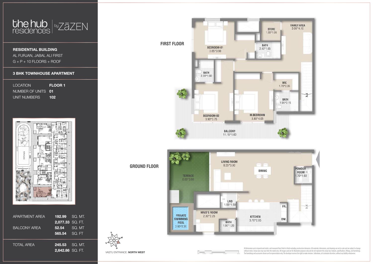 The Hub Residences at Al Furjan floor plan 6
