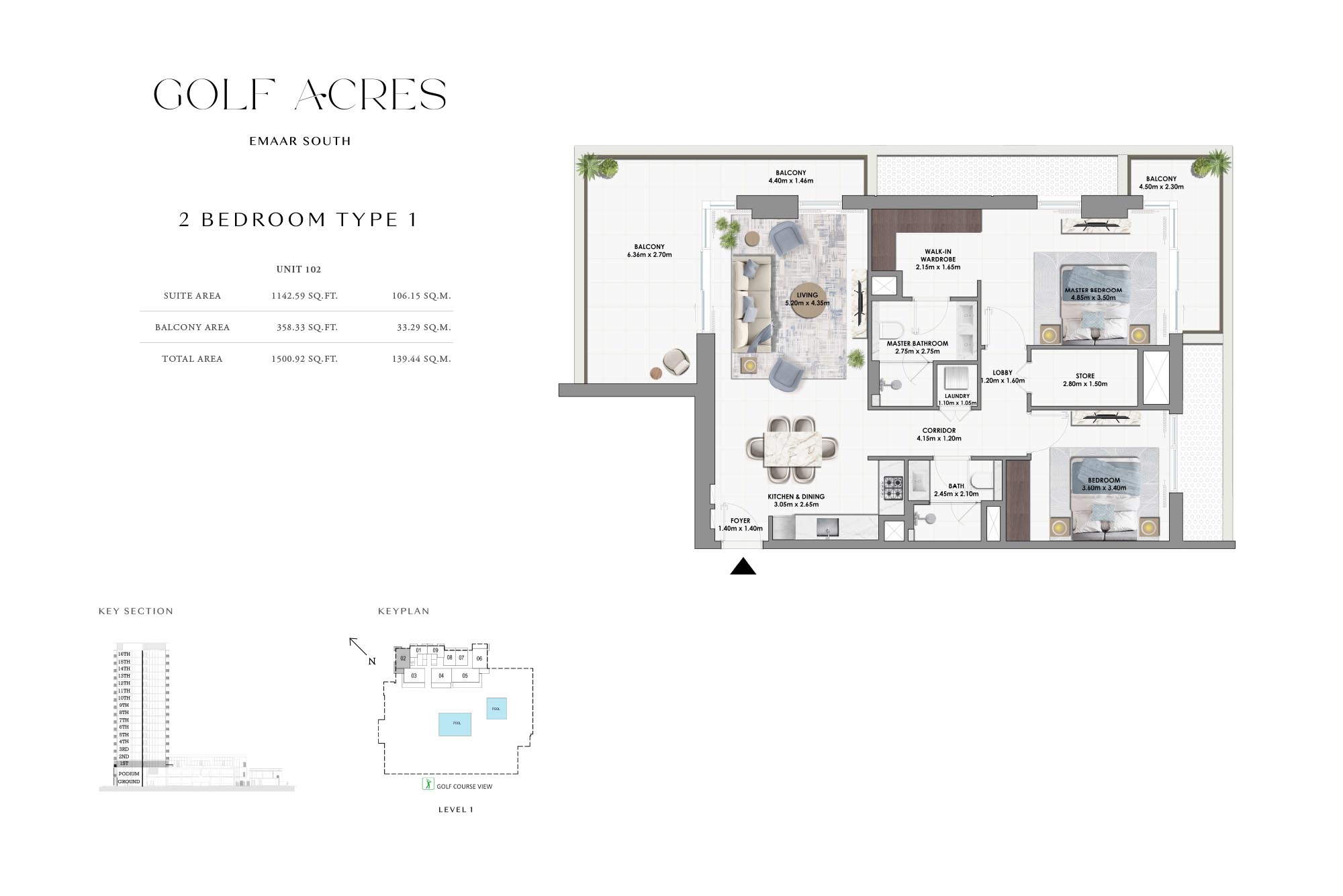 Golf Acres at Emaar South floor plan 2