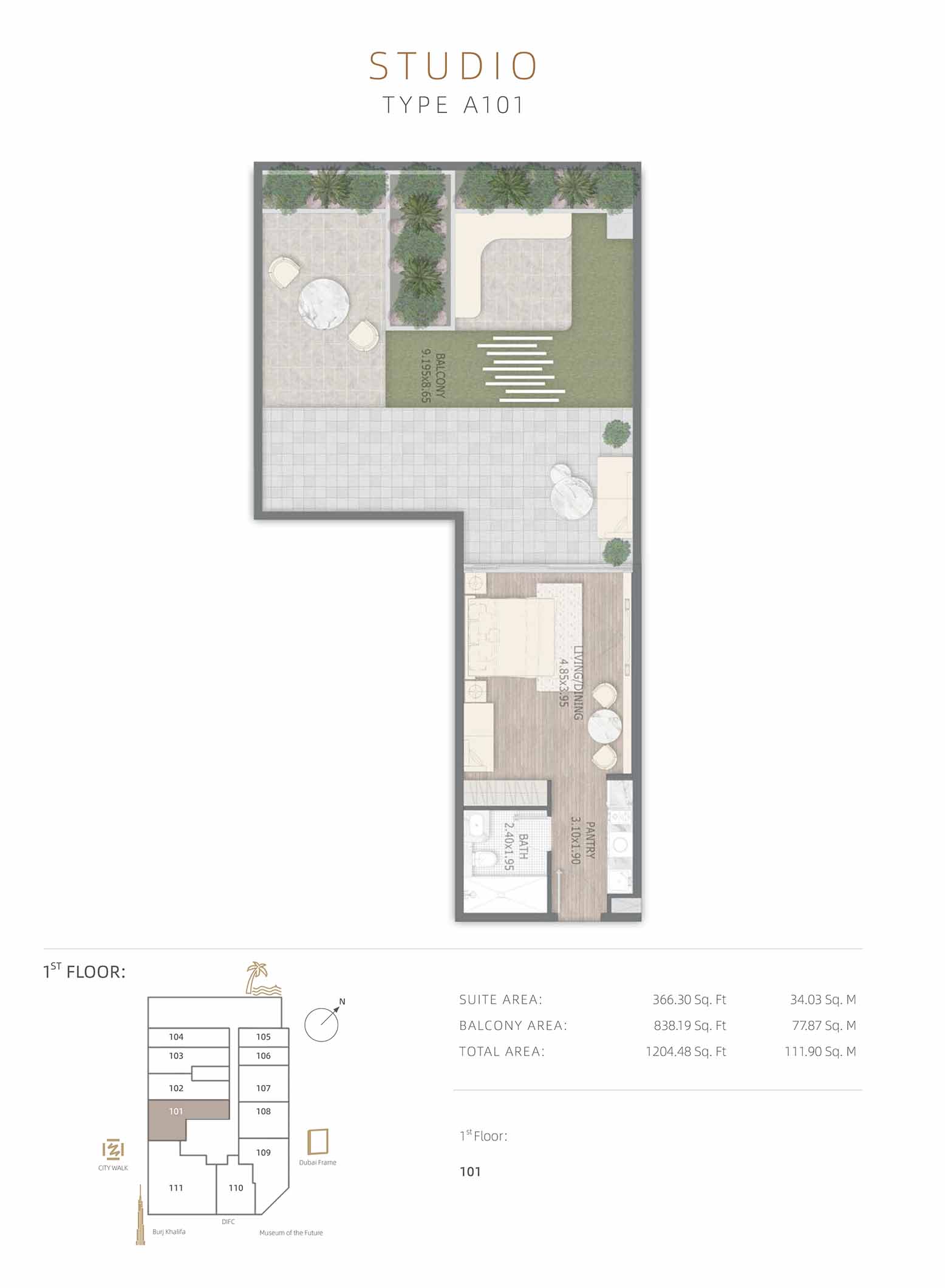 Stamn One Residences floor plan 1
