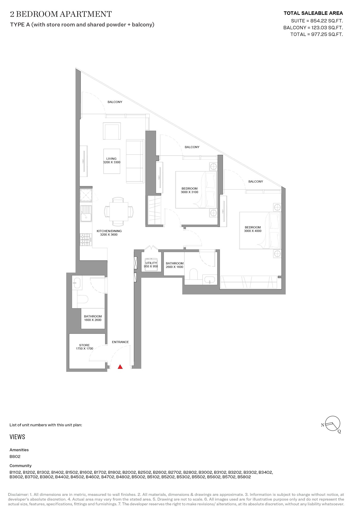Skyvue Solair at Sobha Hartland 2 floor plan 3