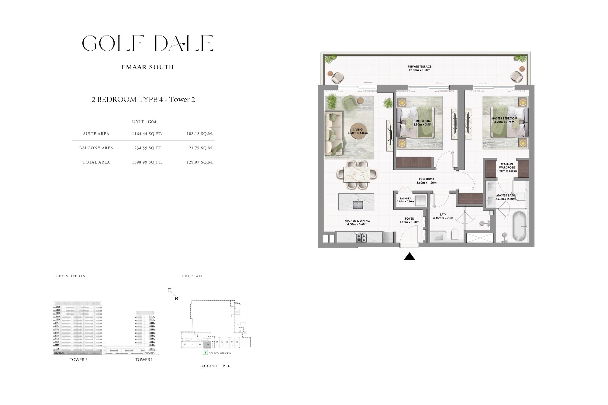 Golf Dale at Emaar South floor plan 2