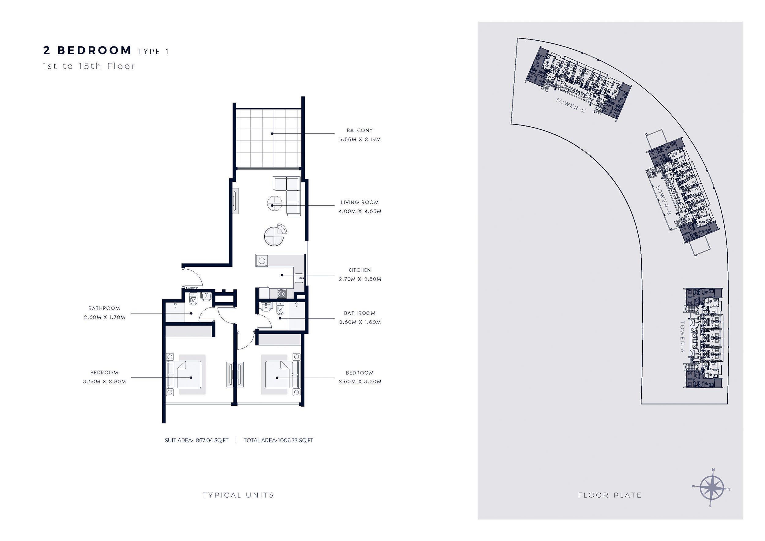 Azizi Riviera Beachfront floor plan 4