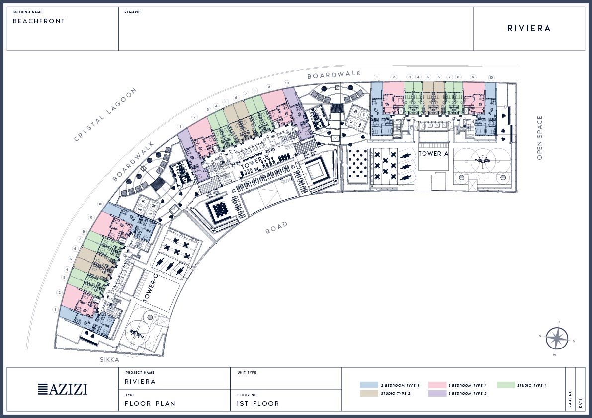 Azizi Riviera Beachfront floor plan 3
