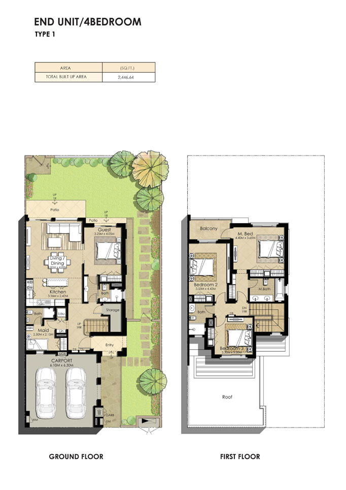 Naseem Townhouses floor plan 2