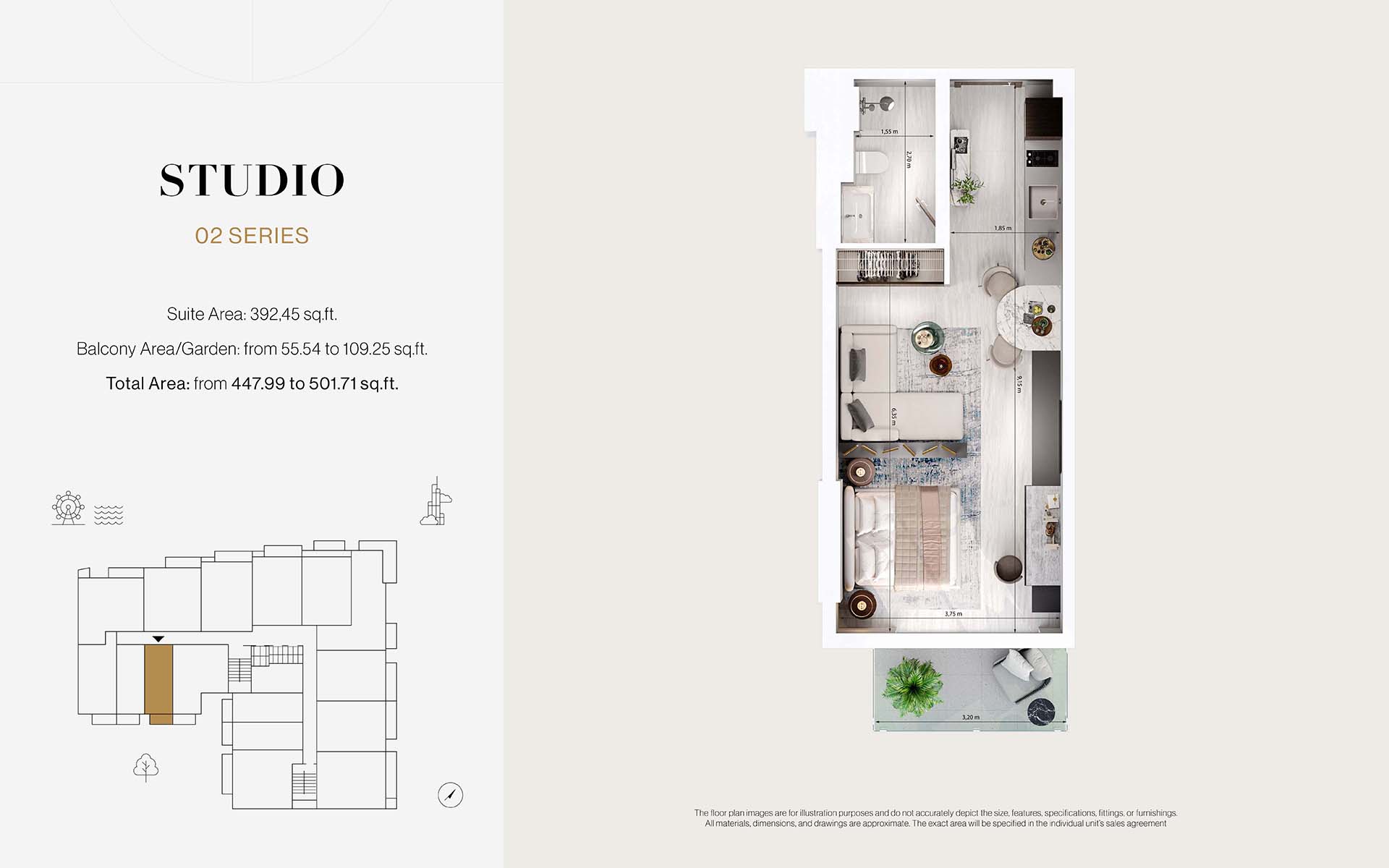 Stonehenge Residences 2 at JVC floor plan 1