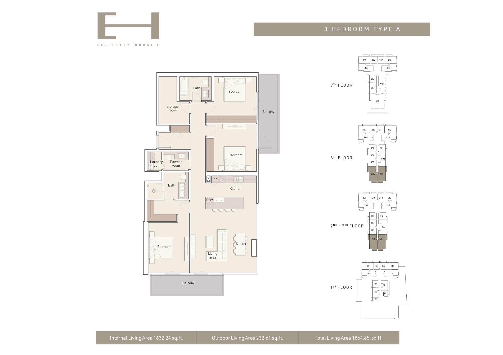 Ellington House 3 floor plan 5