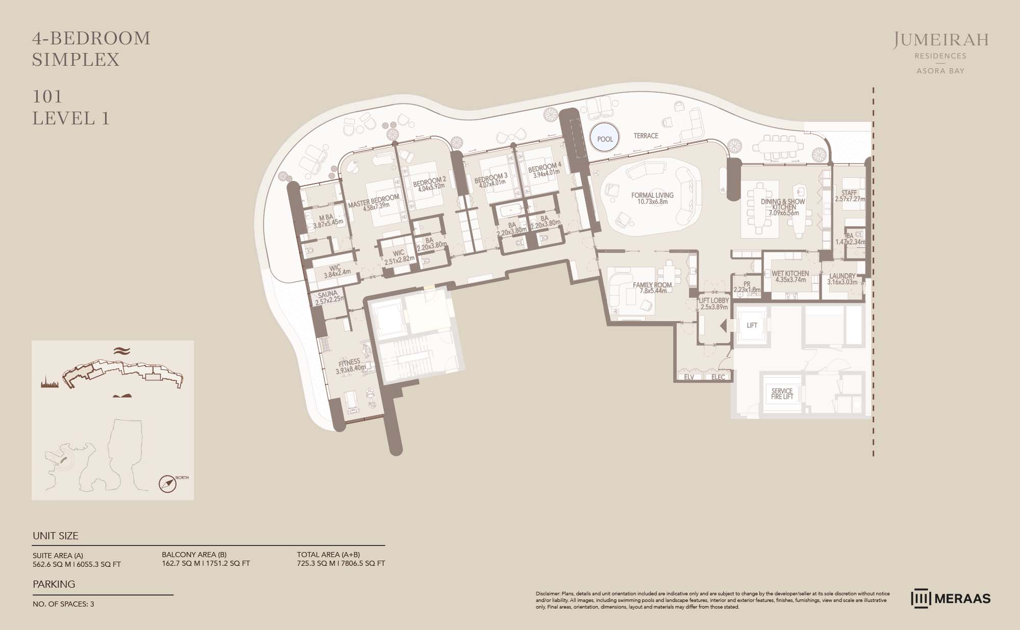 Jumeirah Asora Bay at La Mer floor plan 1