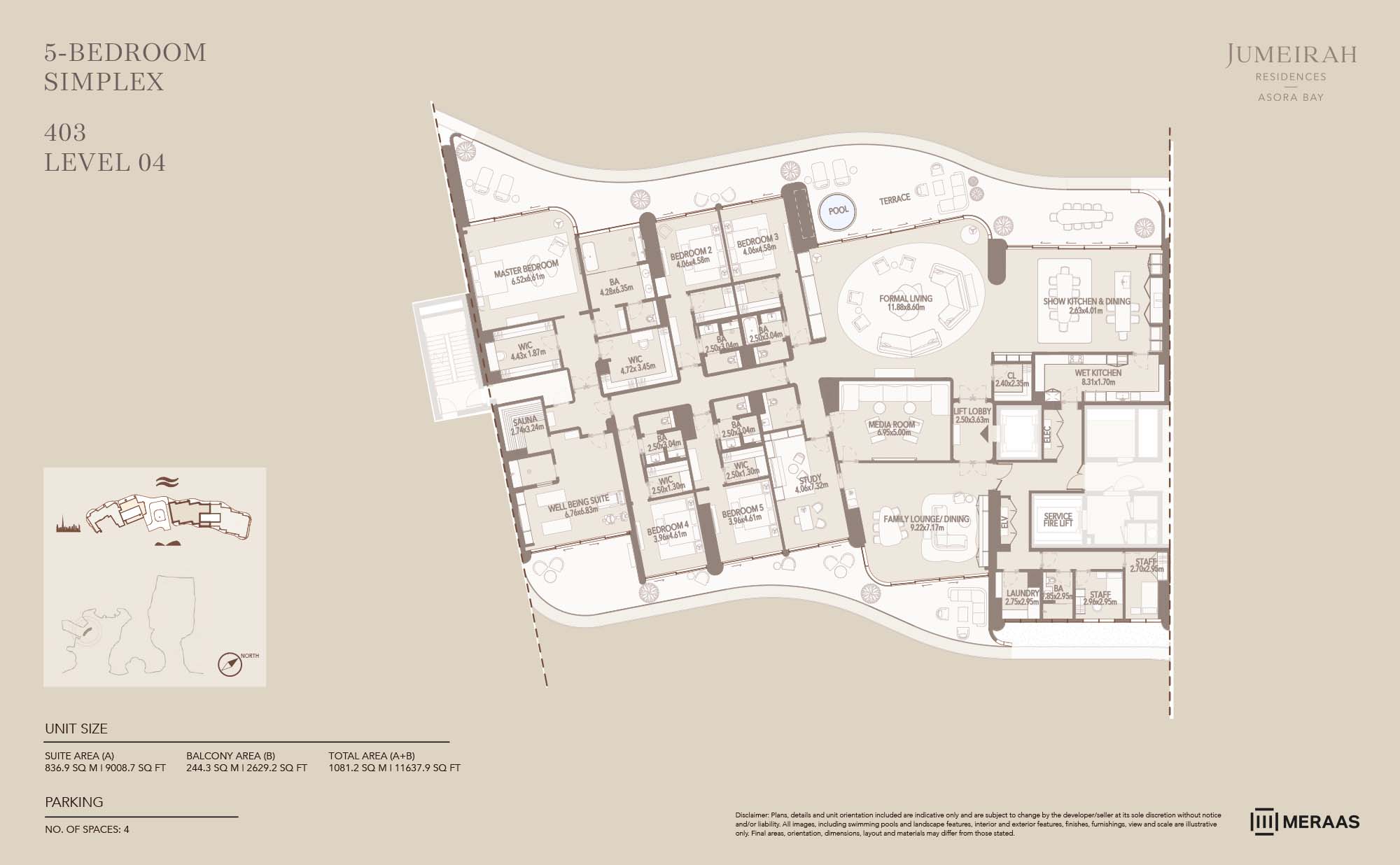 Jumeirah Asora Bay at La Mer floor plan 2