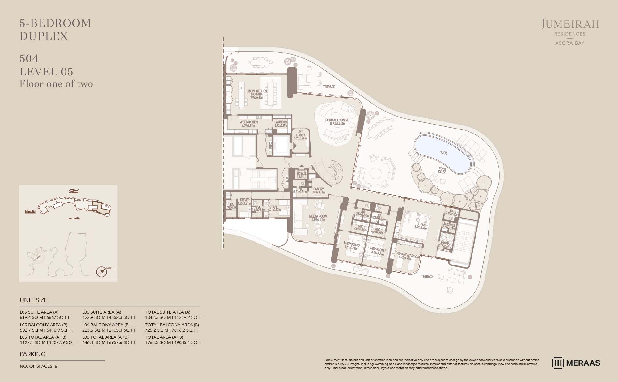 Jumeirah Asora Bay at La Mer floor plan 3