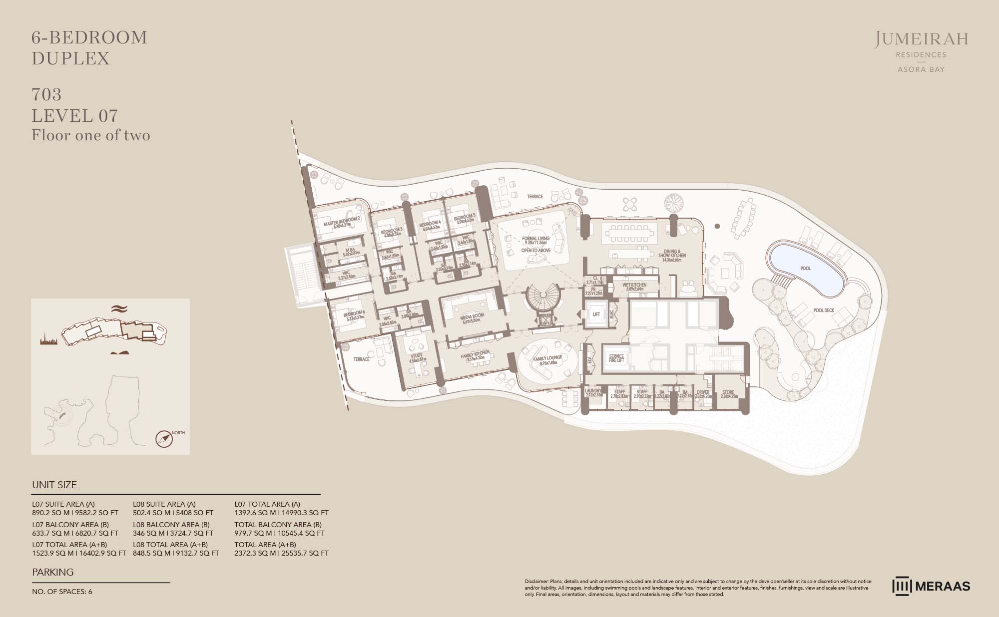 Jumeirah Asora Bay at La Mer floor plan 5