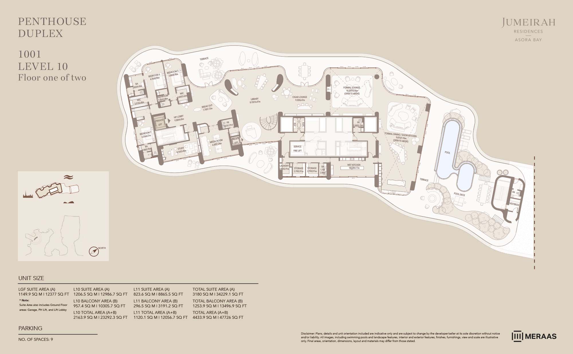 Jumeirah Asora Bay at La Mer floor plan 6