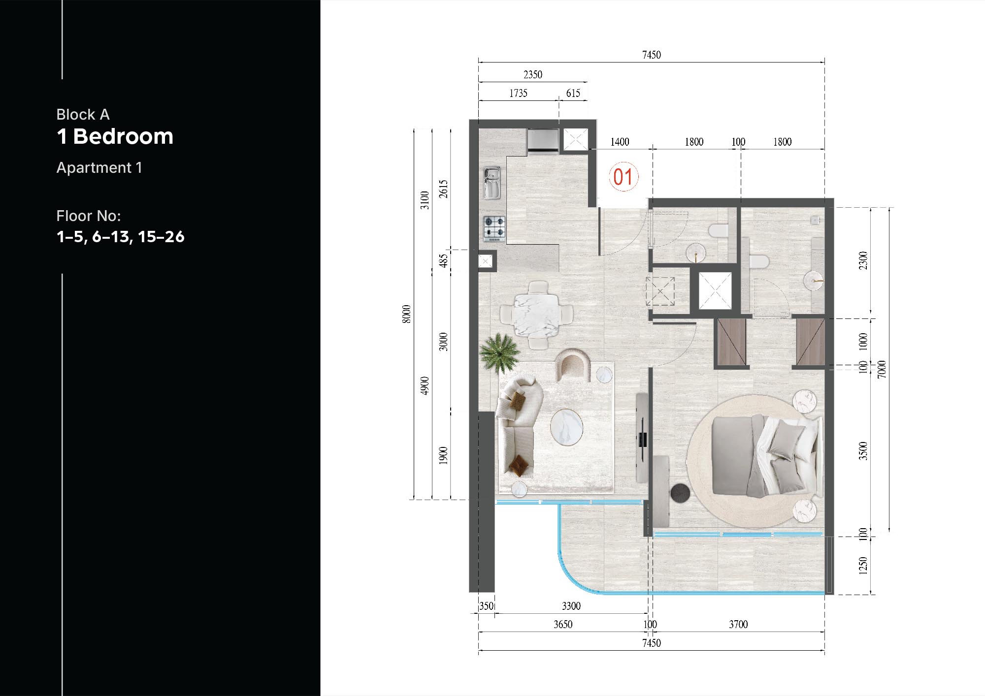 Guzel Towers at JVT floor plan 2