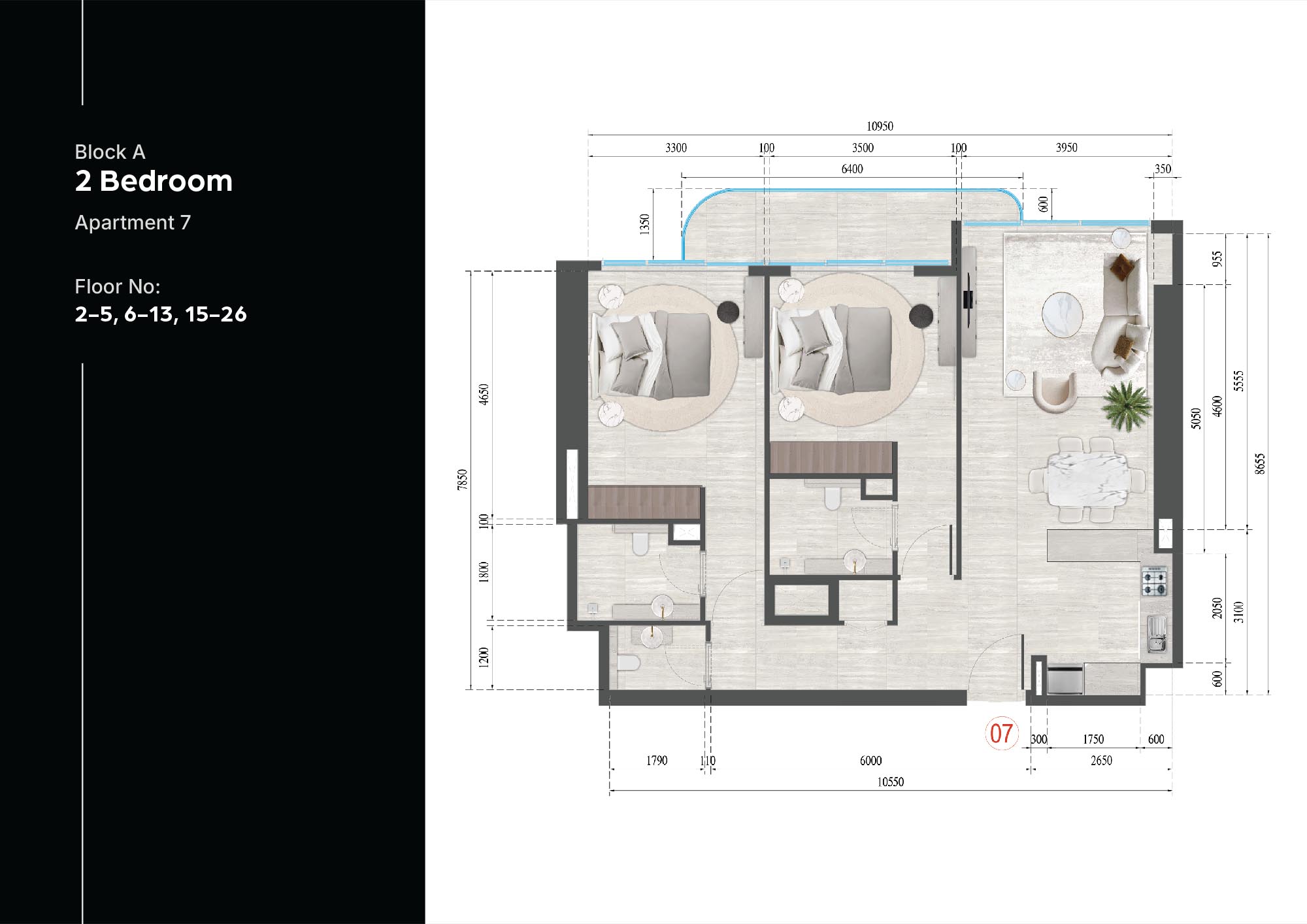 Guzel Towers at JVT floor plan 4