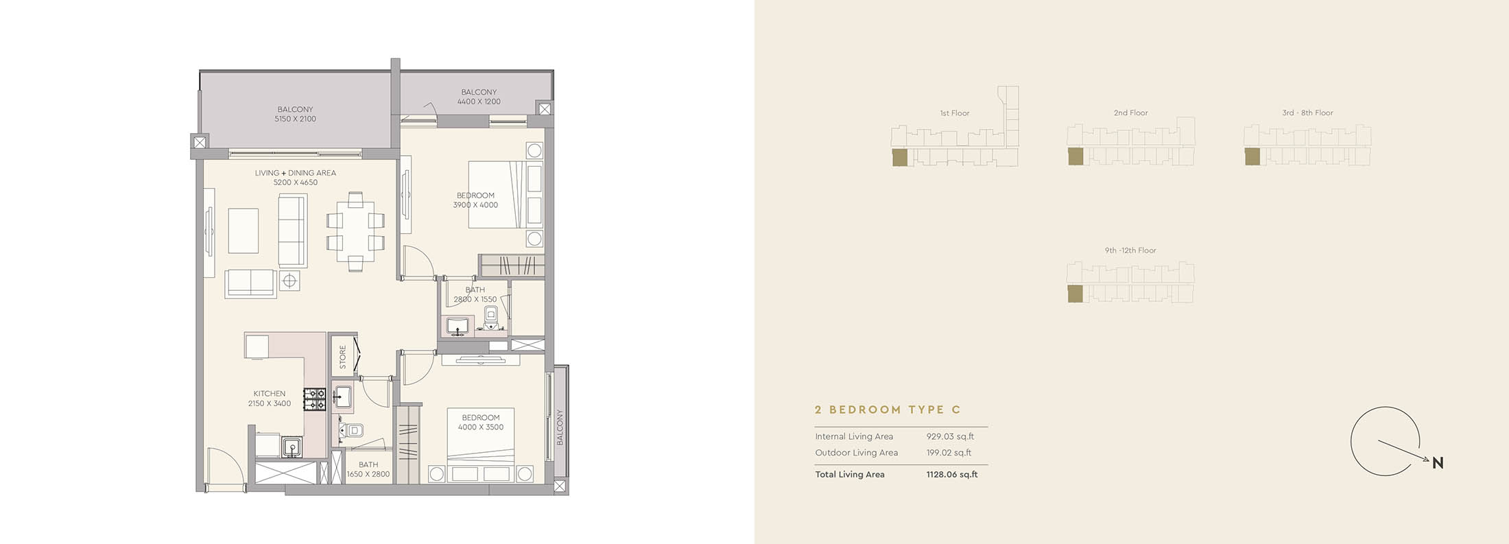 The Haven 2 by Meraki floor plan 3