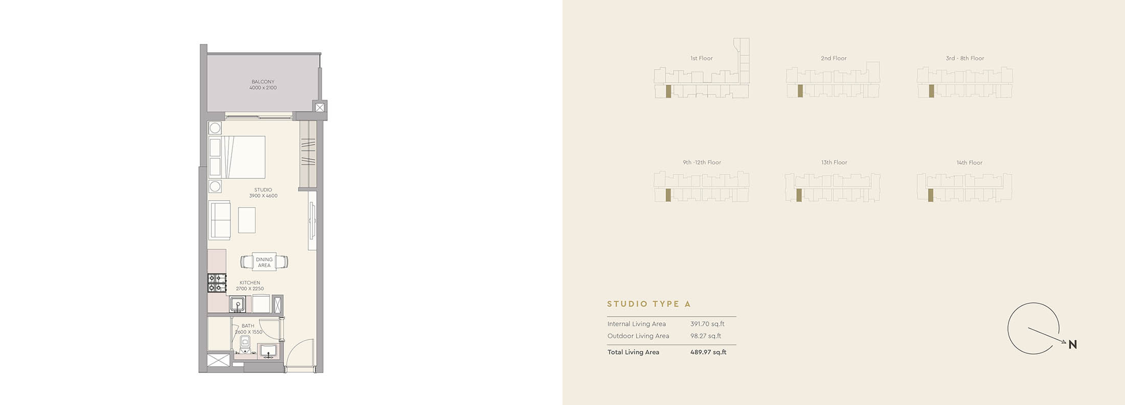 The Haven 2 by Meraki floor plan 1