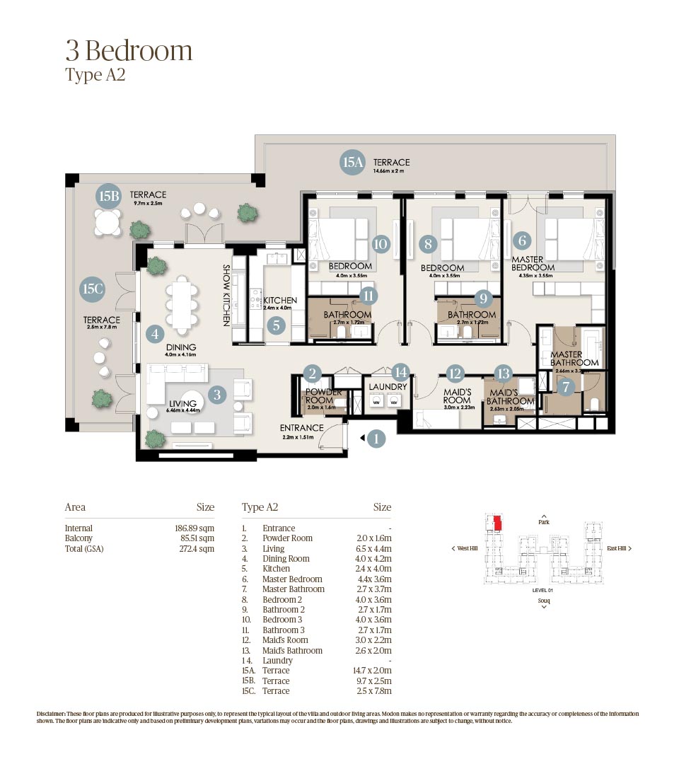 Nawayef Park Views floor plan 3