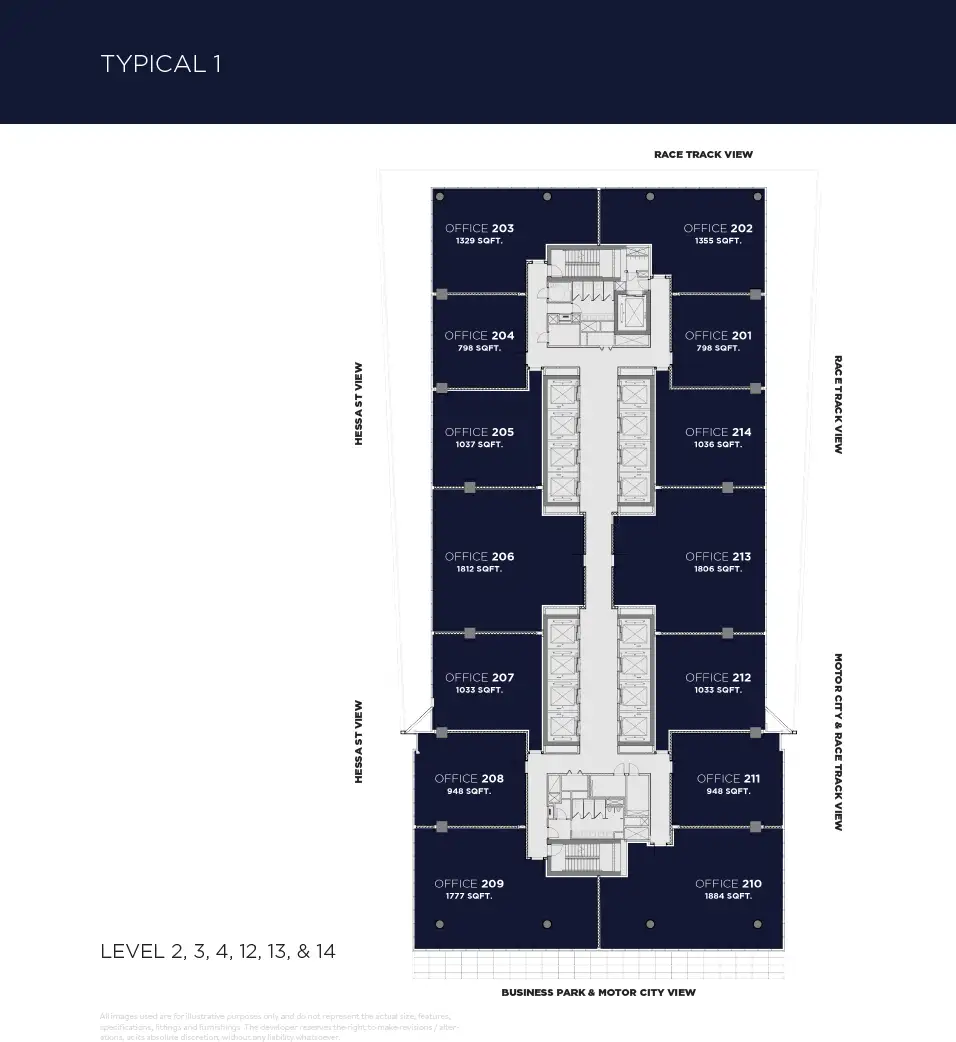 Capital One at Motor City floor plan 1
