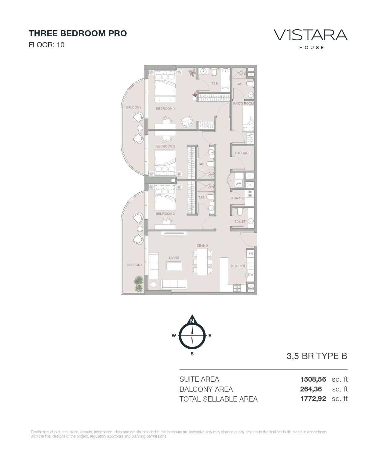 V1stara House at Al Furjan floor plan 4
