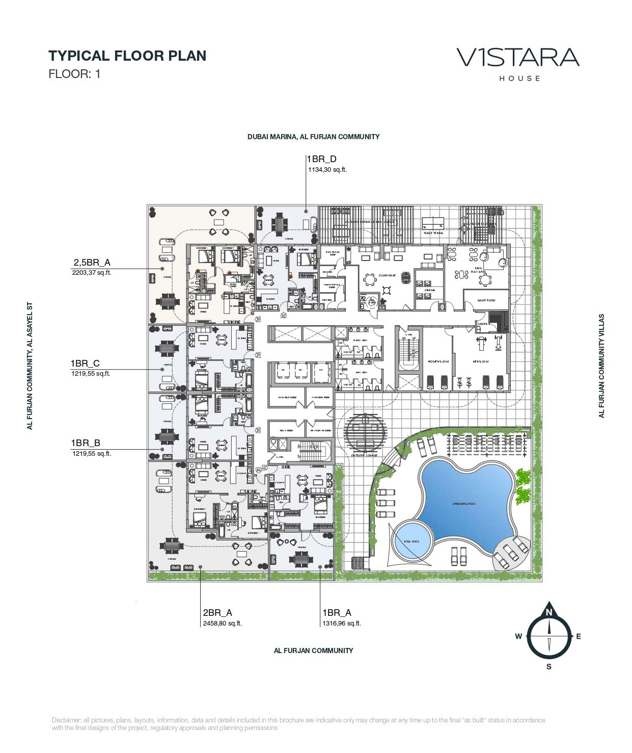 V1stara House at Al Furjan floor plan 2