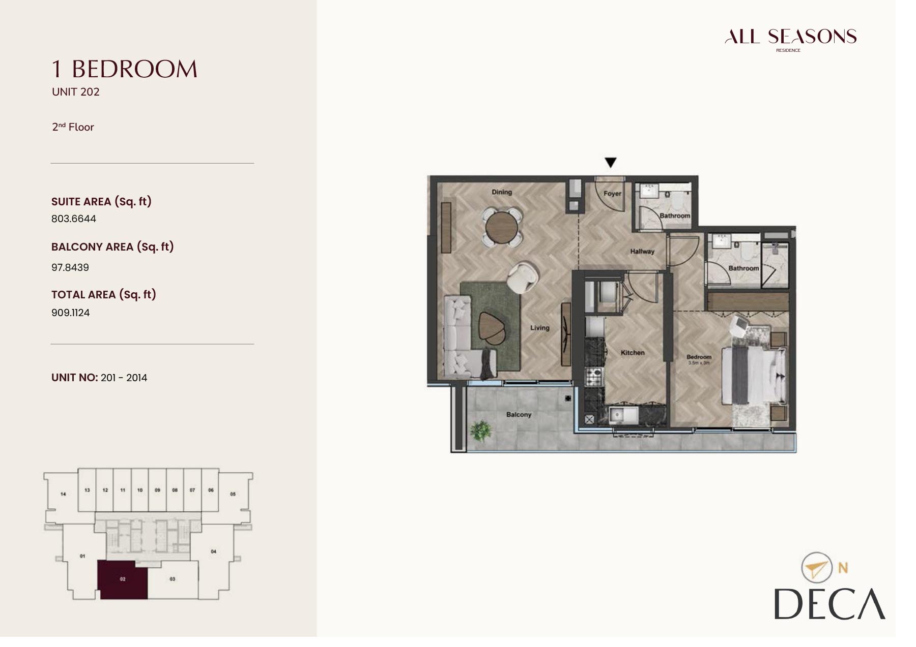 All Seasons Residence at Dubai Sports City floor plan 2