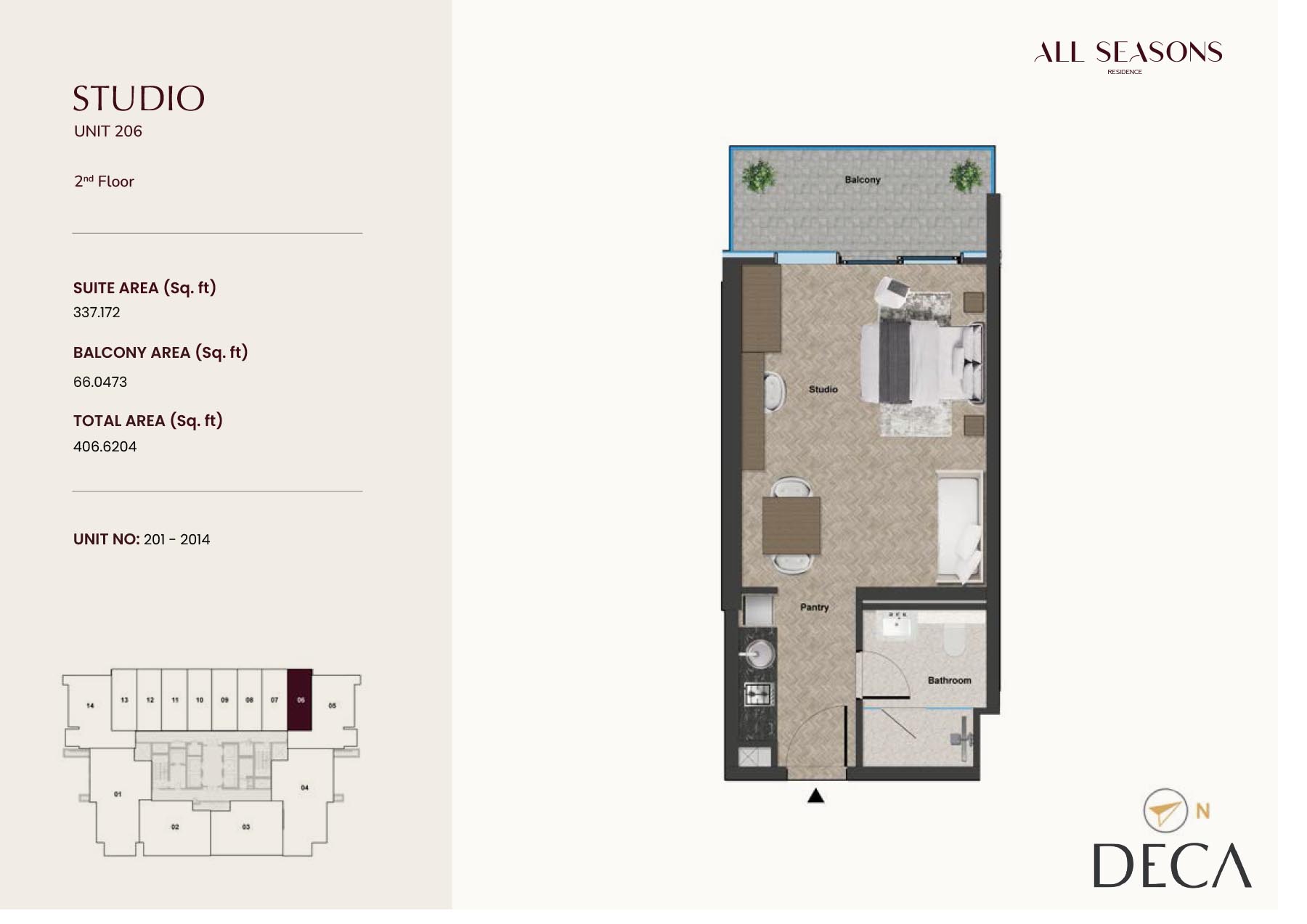 All Seasons Residence at Dubai Sports City floor plan 1
