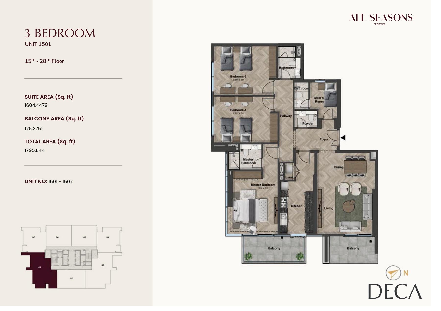 All Seasons Residence at Dubai Sports City floor plan 5