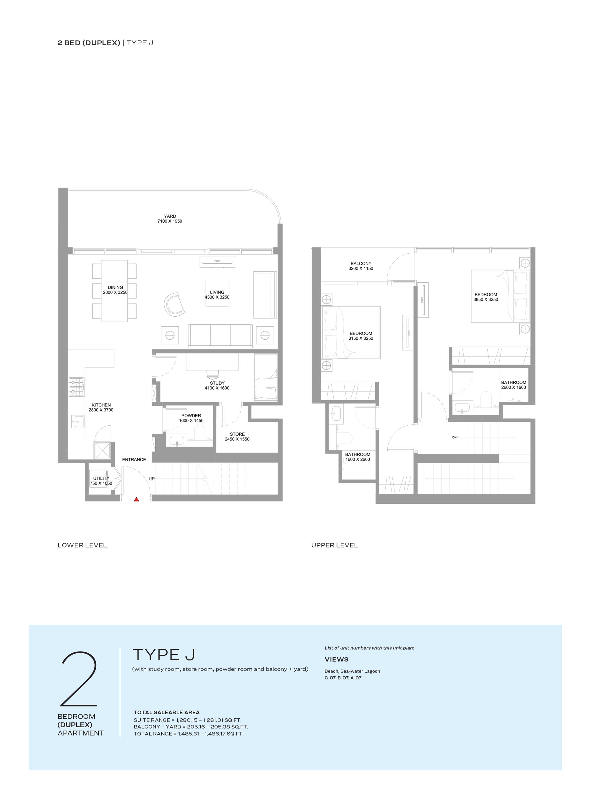 Sobha Florine Beach Residences floor plan 4