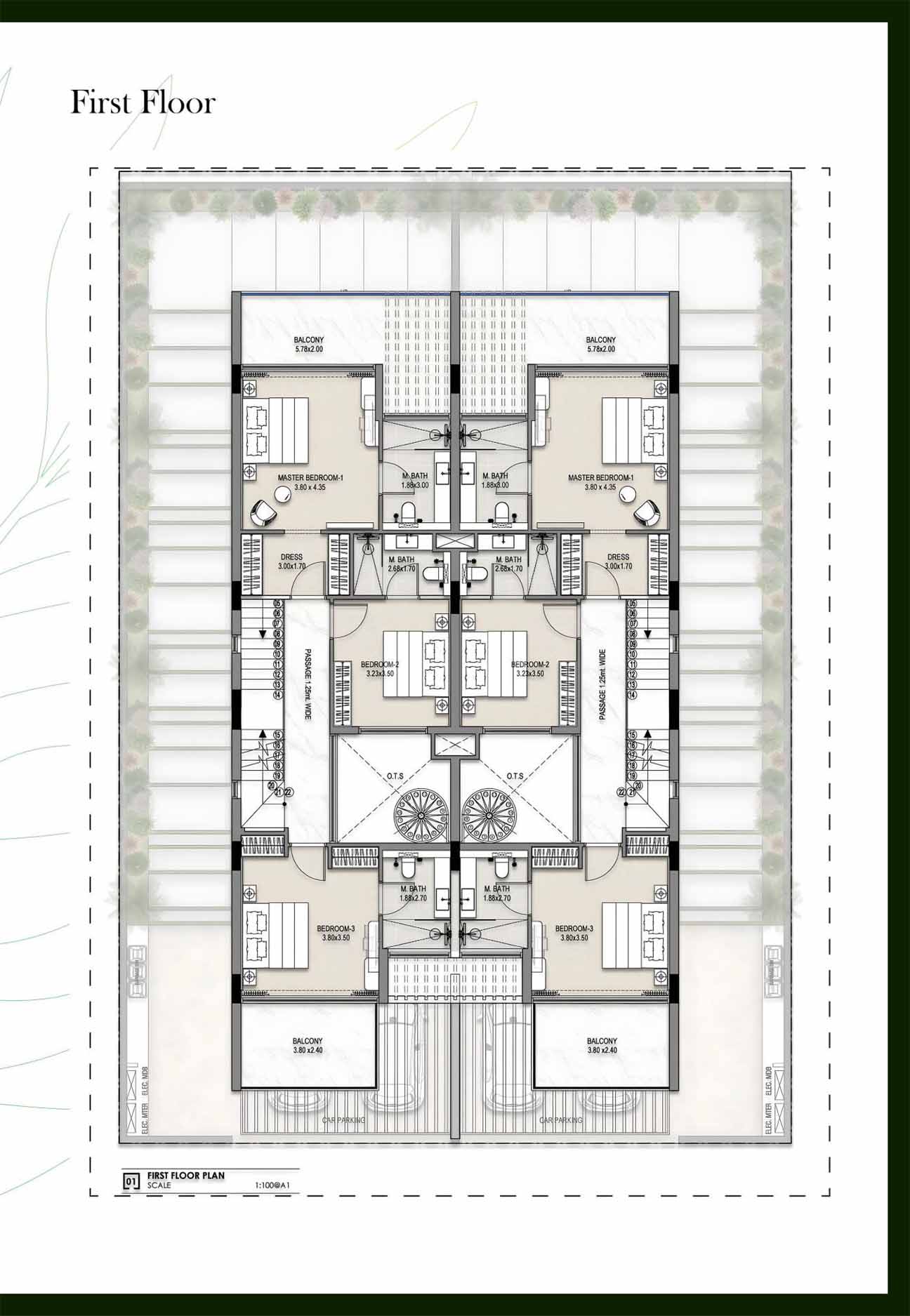 South Park Residences Dubai floor plan 1