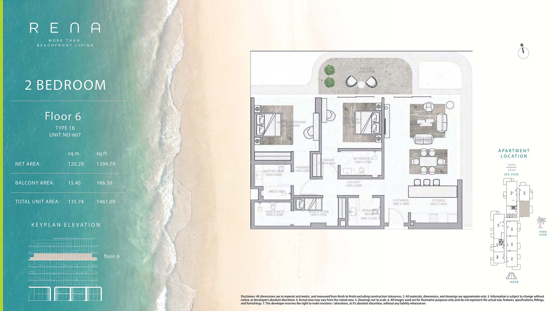 Rena at Dubai Islands floor plan 2
